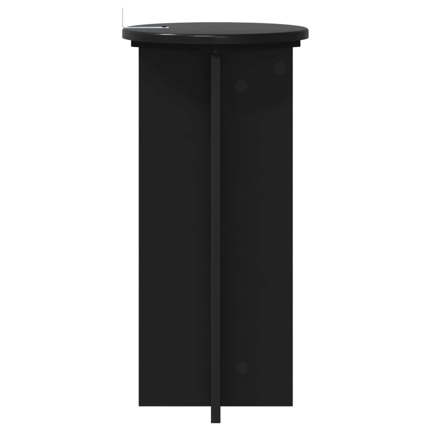 Planteholder 2 stk. Sort 29,5 x 29,5 x 60 cm Konstrueret træ
