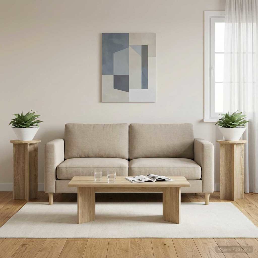 Planteholder 2 stk. Sonoma-eg 29,5 x 29,5 x 60 cm