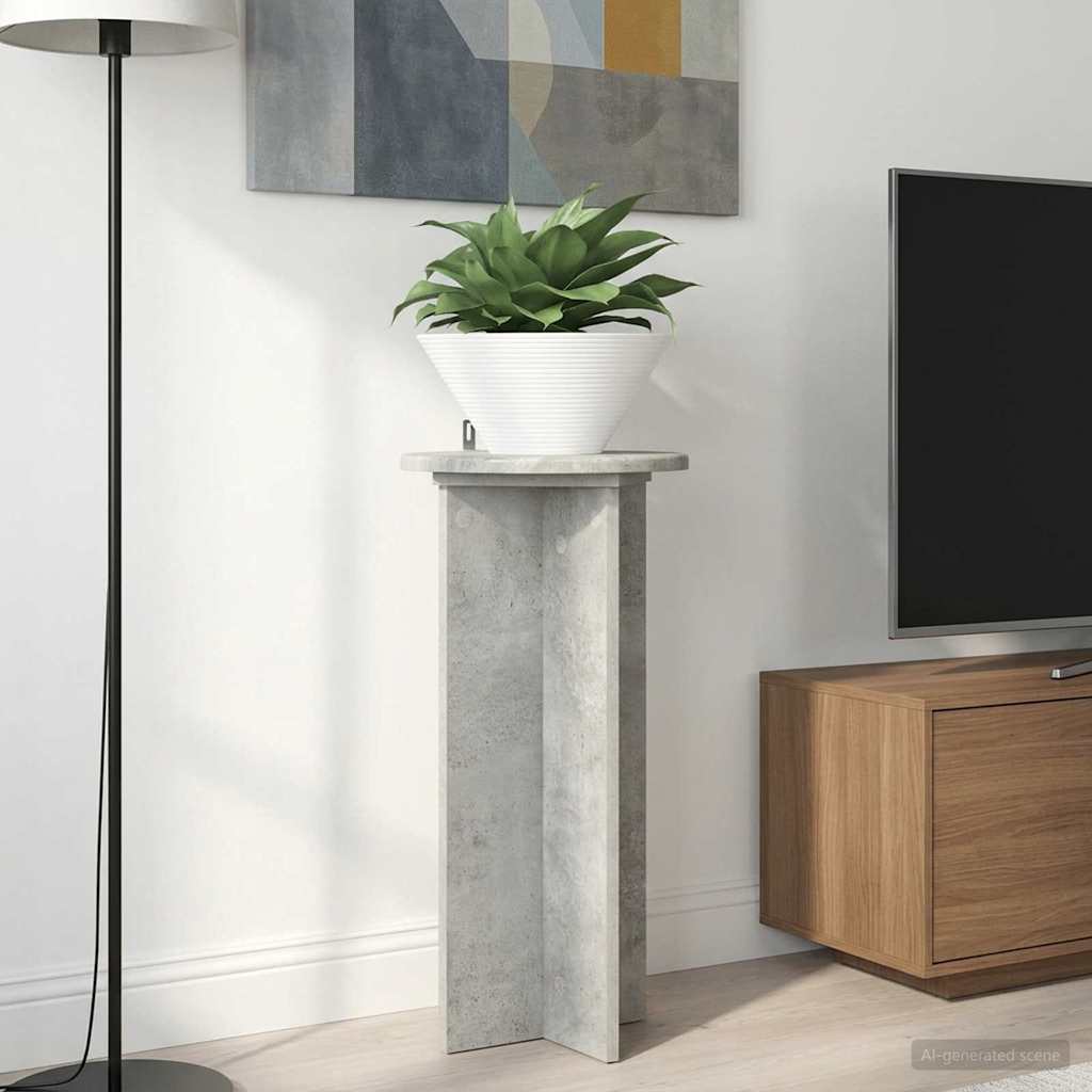 Planteholder 2 stk. Betongrå 29,5 x 29,5 x 60 cm