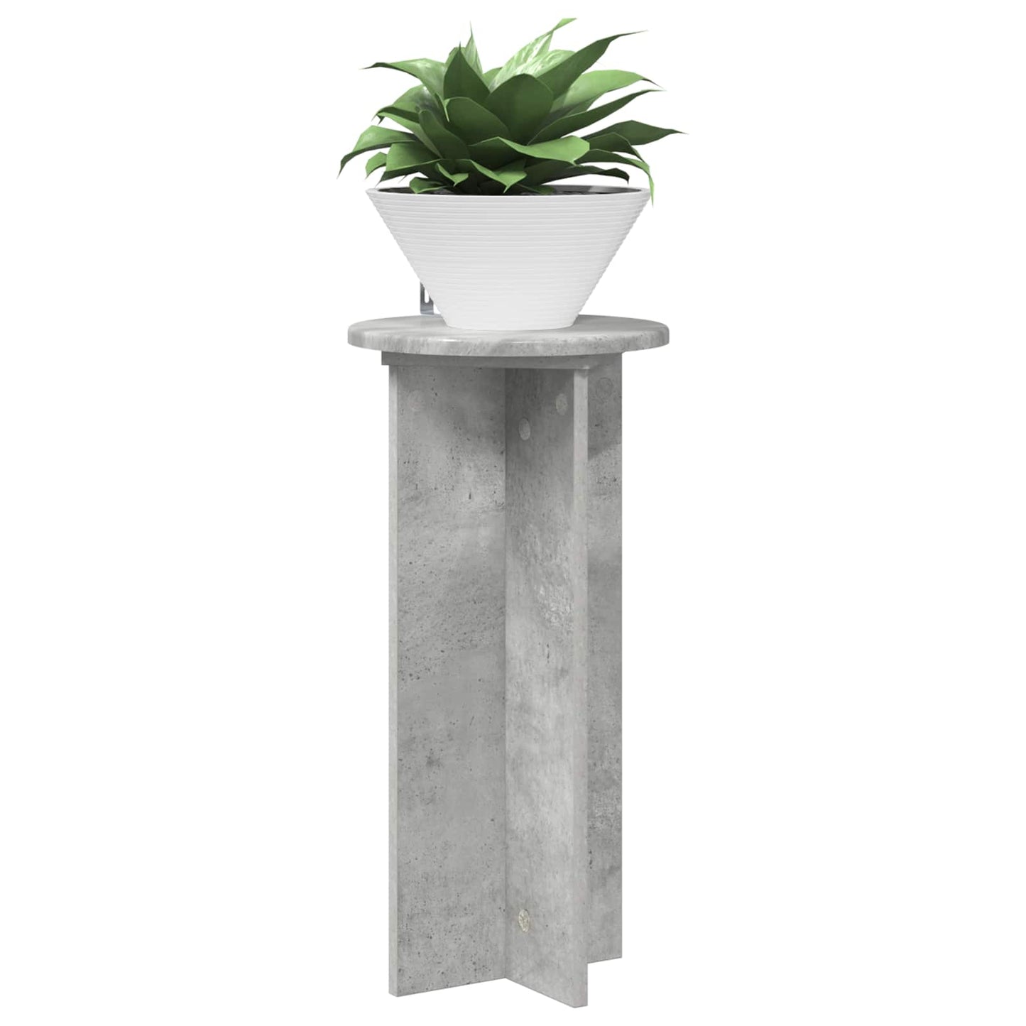 Planteholder 2 stk. Betongrå 29,5 x 29,5 x 60 cm