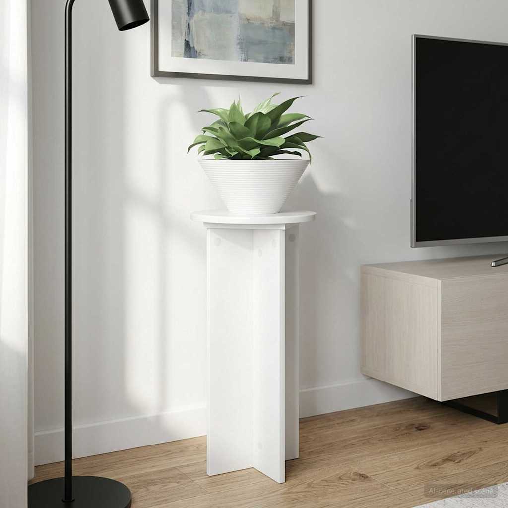 Planteholder 2 stk. Hvid højglans 29,5 x 29,5 x 60 cm