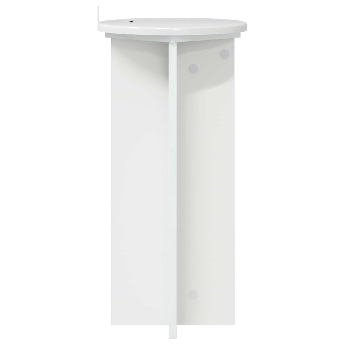 Planteholder 2 stk. Hvid højglans 29,5 x 29,5 x 60 cm