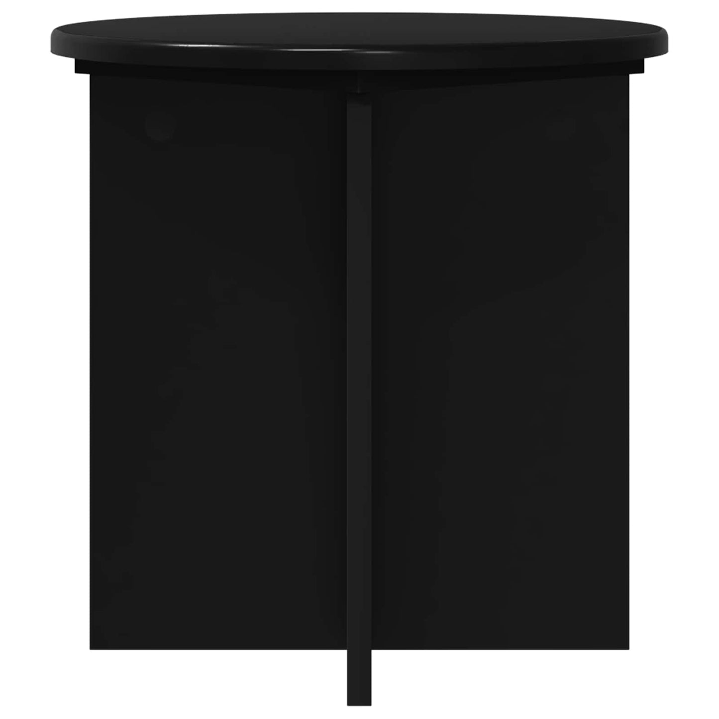 Planteholder 2 stk. Sort 40 x 40 x 40 cm Konstrueret træ