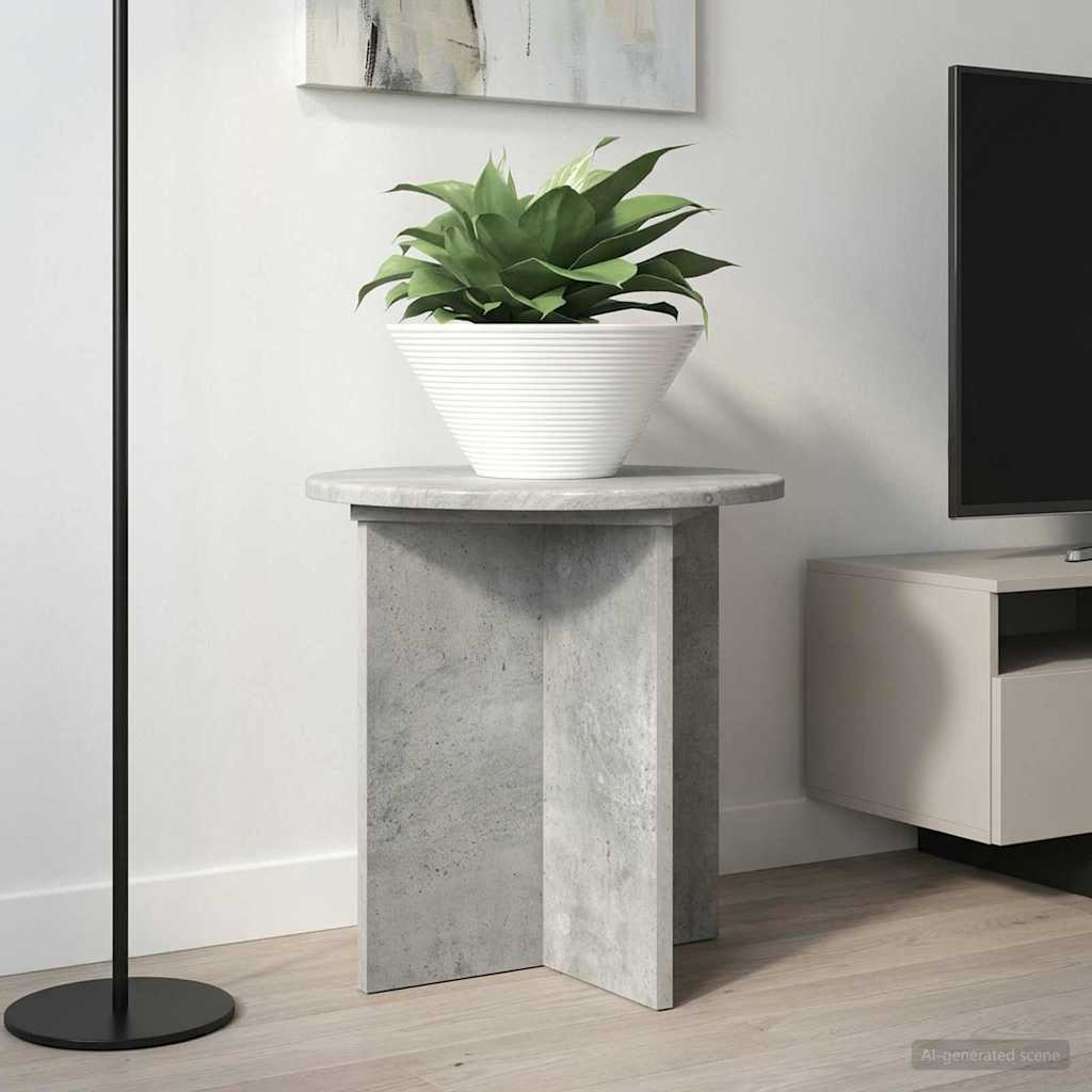 Planteholder 2 stk. Betongrå 40 x 40 x 40 cm Konstrueret træ