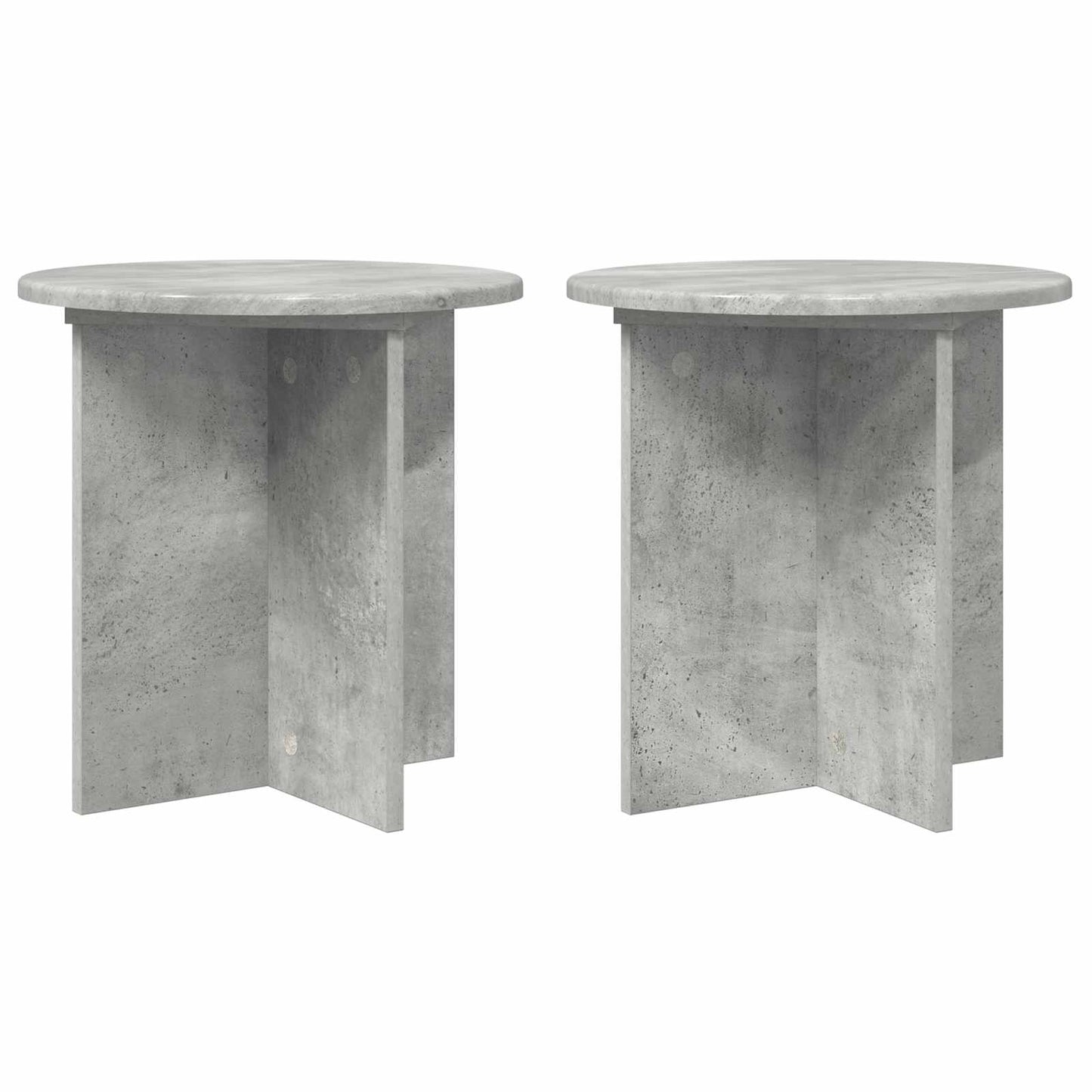 Planteholder 2 stk. Betongrå 40 x 40 x 40 cm Konstrueret træ