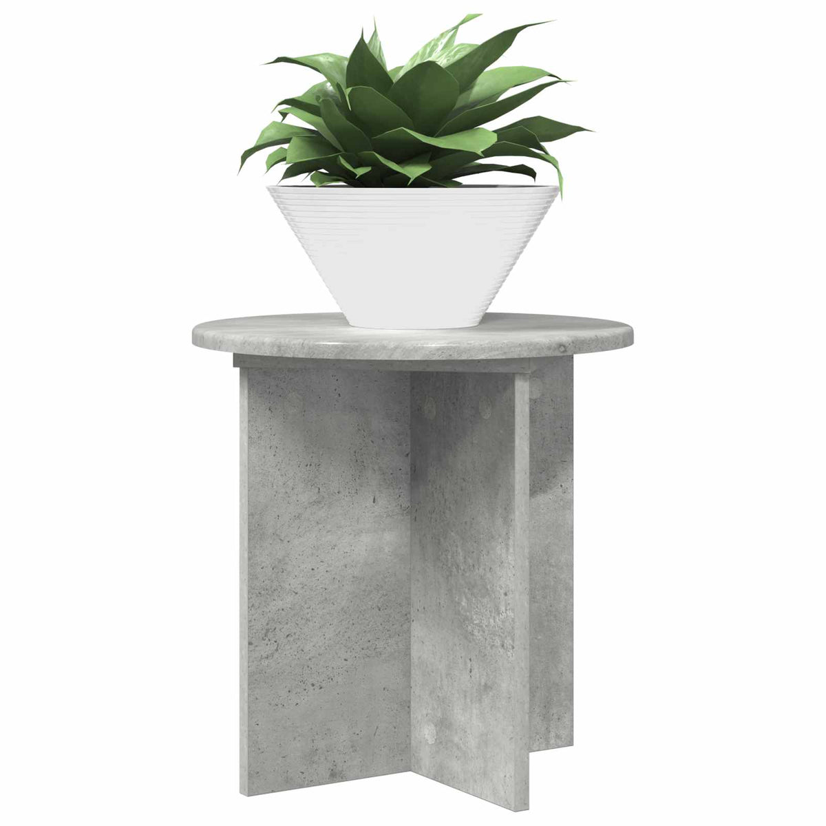 Planteholder 2 stk. Betongrå 40 x 40 x 40 cm Konstrueret træ
