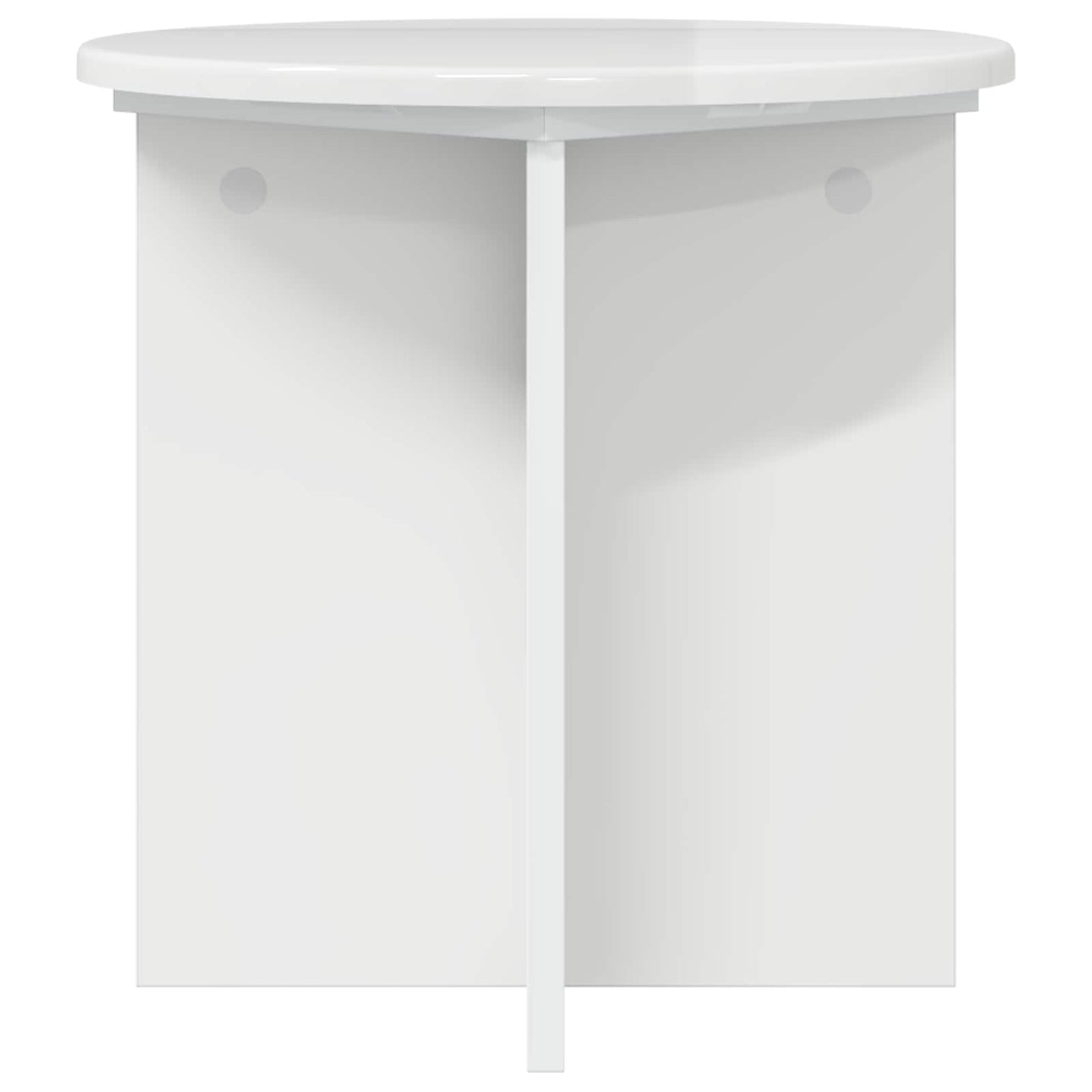 Planteholder 2 stk. Hvid højglans 40 x 40 x 40 cm