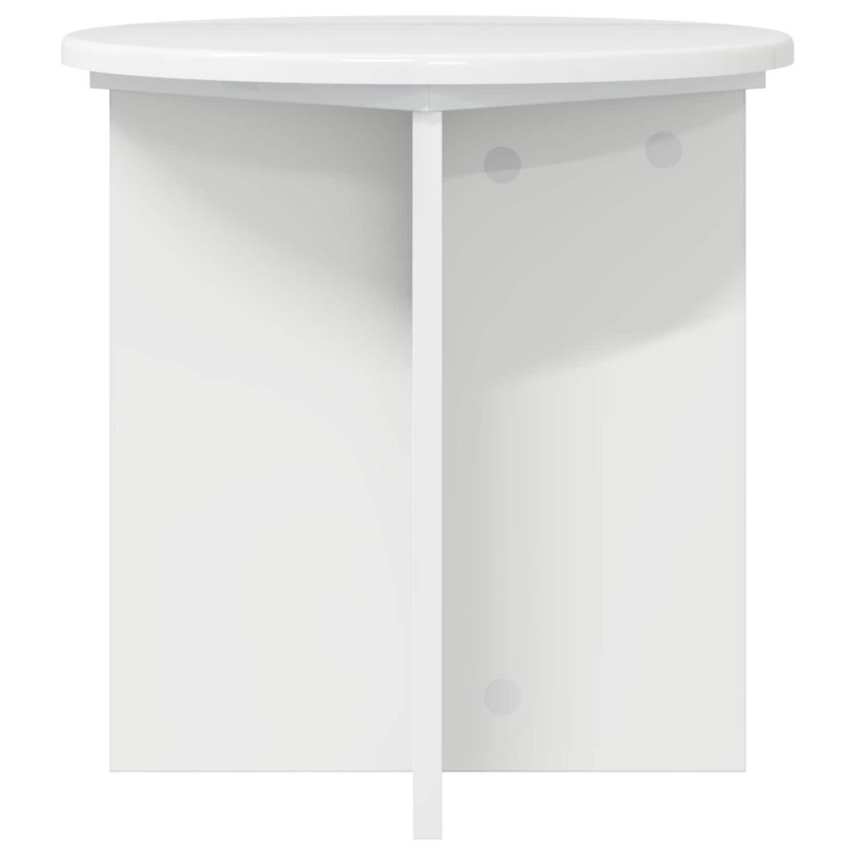 Planteholder 2 stk. Hvid højglans 40 x 40 x 40 cm