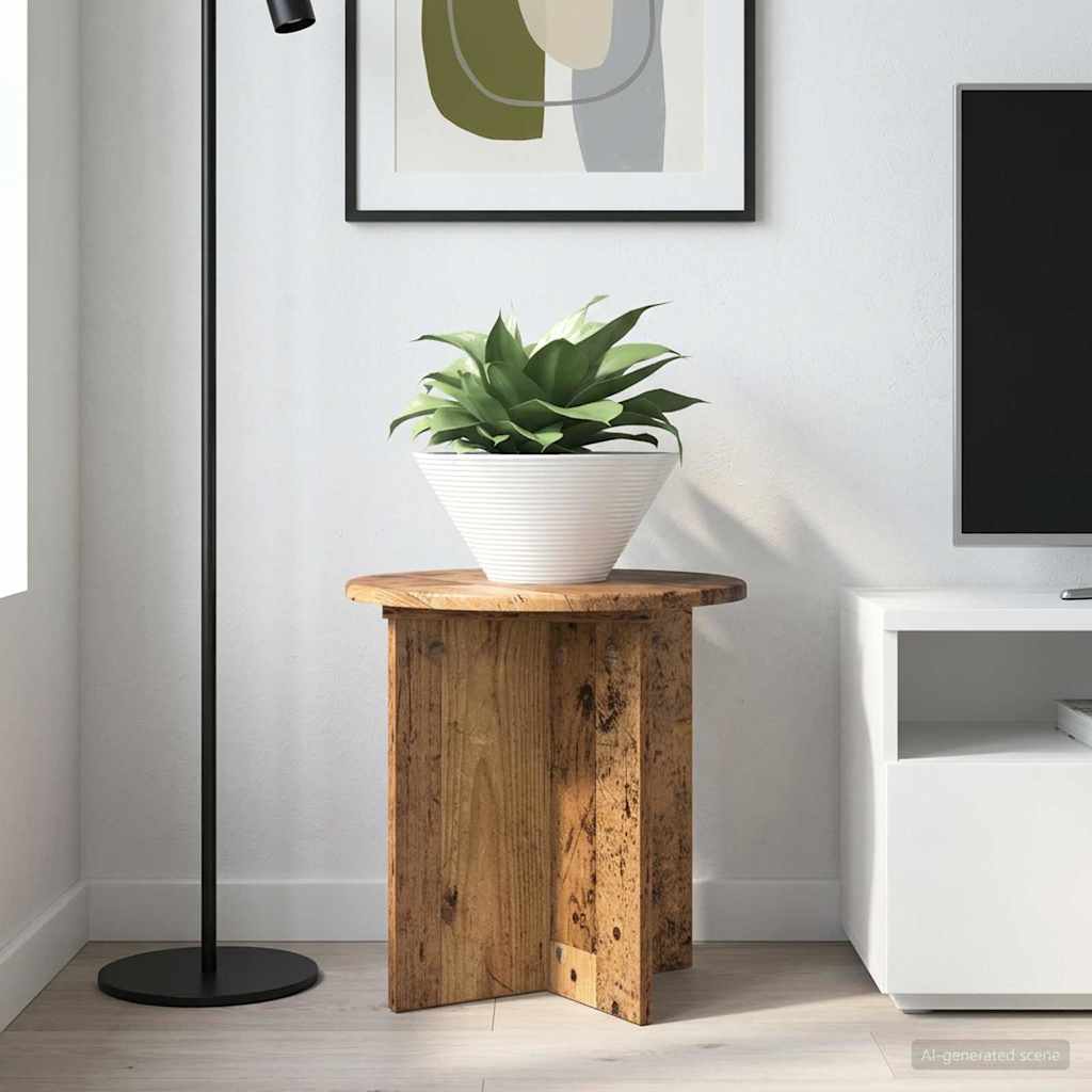Planteholder 2 stk. Gammelt træ 40 x 40 x 40 cm Konstrueret træ