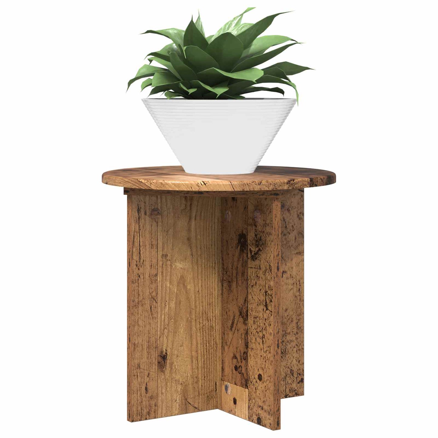 Planteholder 2 stk. Gammelt træ 40 x 40 x 40 cm Konstrueret træ