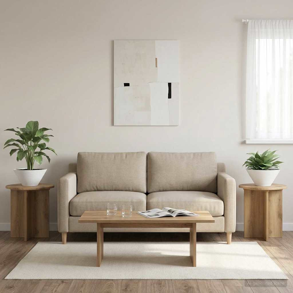 Planteholder 2 stk. Artisan-eg 40 x 40 x 40 cm Konstrueret træ