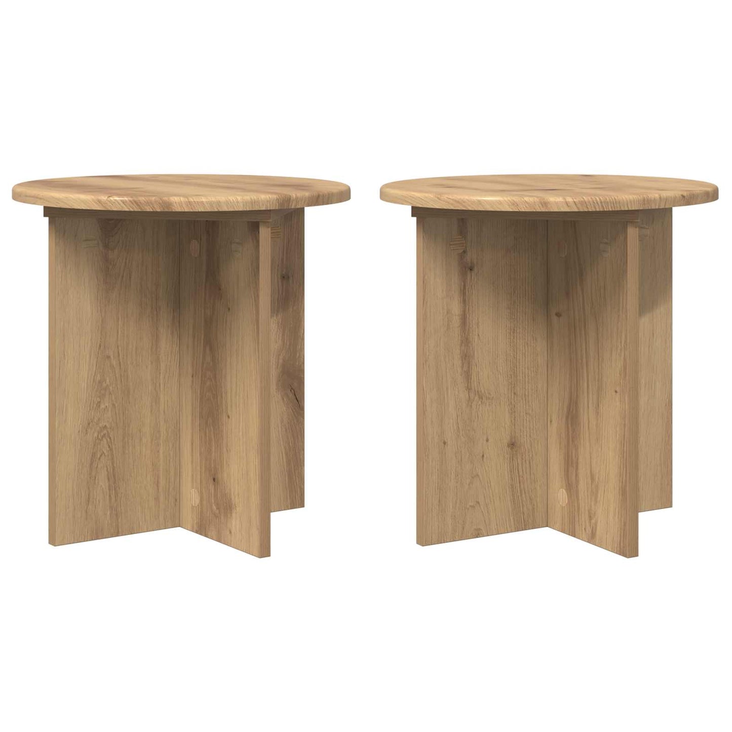 Planteholder 2 stk. Artisan-eg 40 x 40 x 40 cm Konstrueret træ