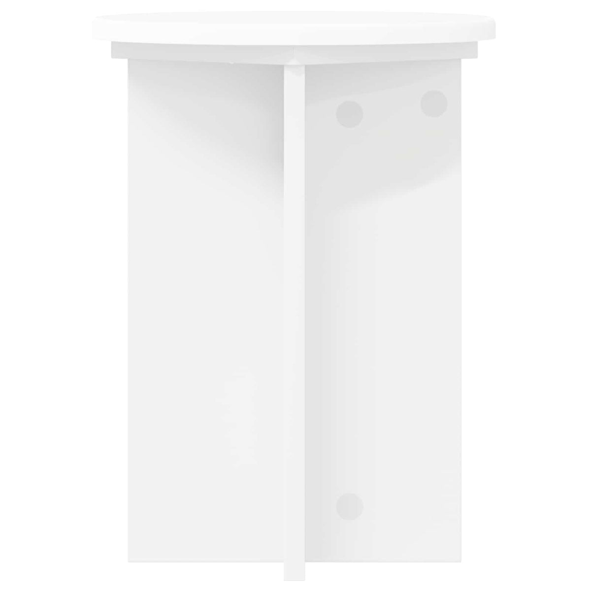 Planteholder 2 stk. Hvid Ø29,5 x 40 cm Konstrueret træ