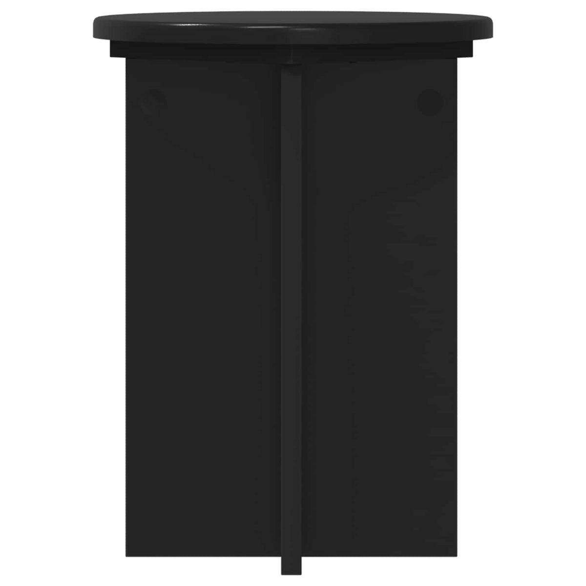 Planteholder 2 stk. Sort Ø29,5 x 40 cm Konstrueret træ