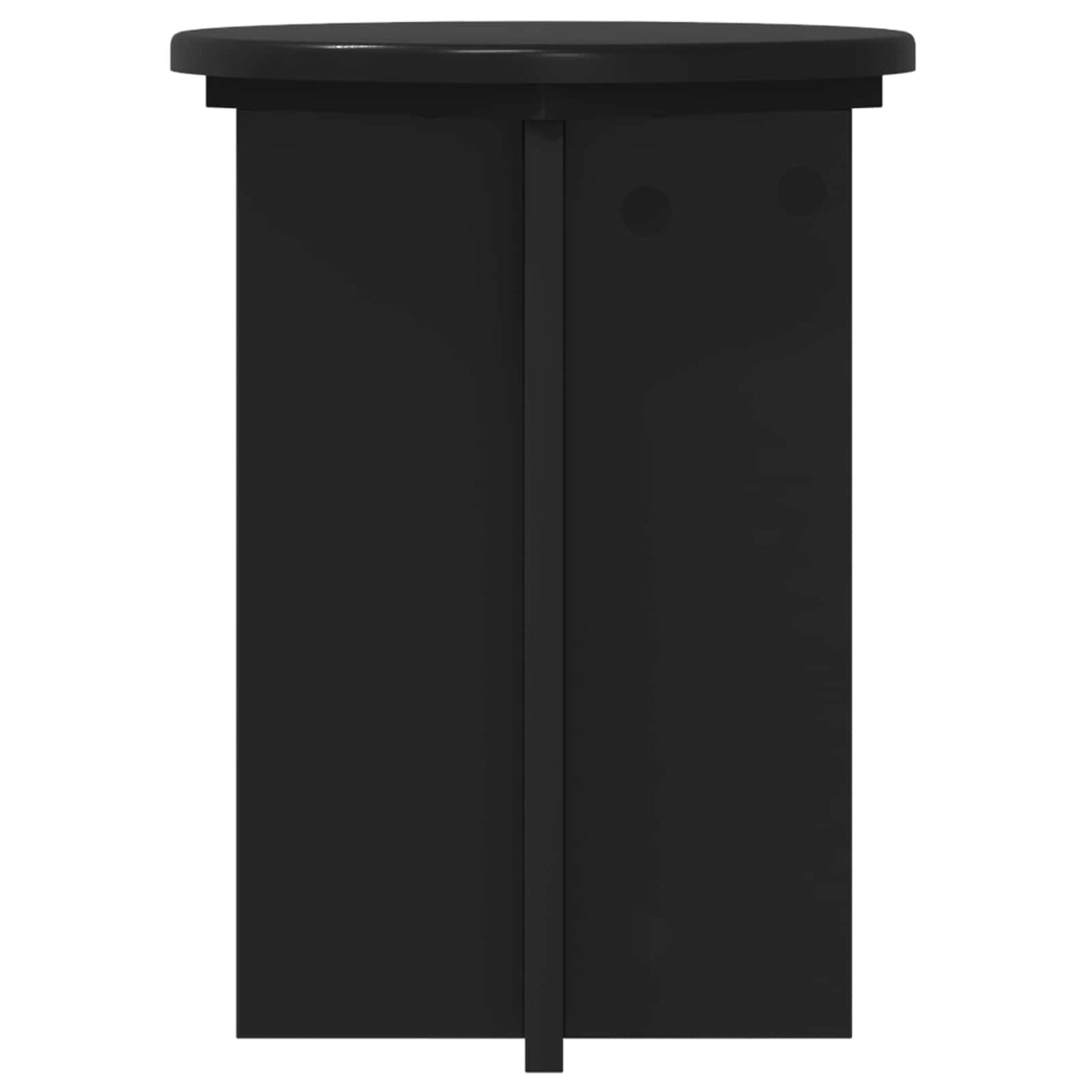 Planteholder 2 stk. Sort Ø29,5 x 40 cm Konstrueret træ