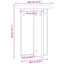 Planteholder 2 stk. Sort Ø29,5 x 40 cm Konstrueret træ
