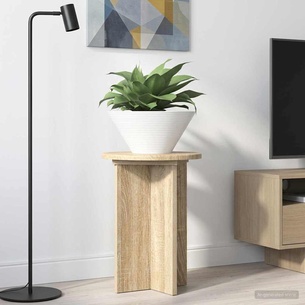 Planteholder 2 stk. Sonoma-eg Ø29,5 x 40 cm Konstrueret træ