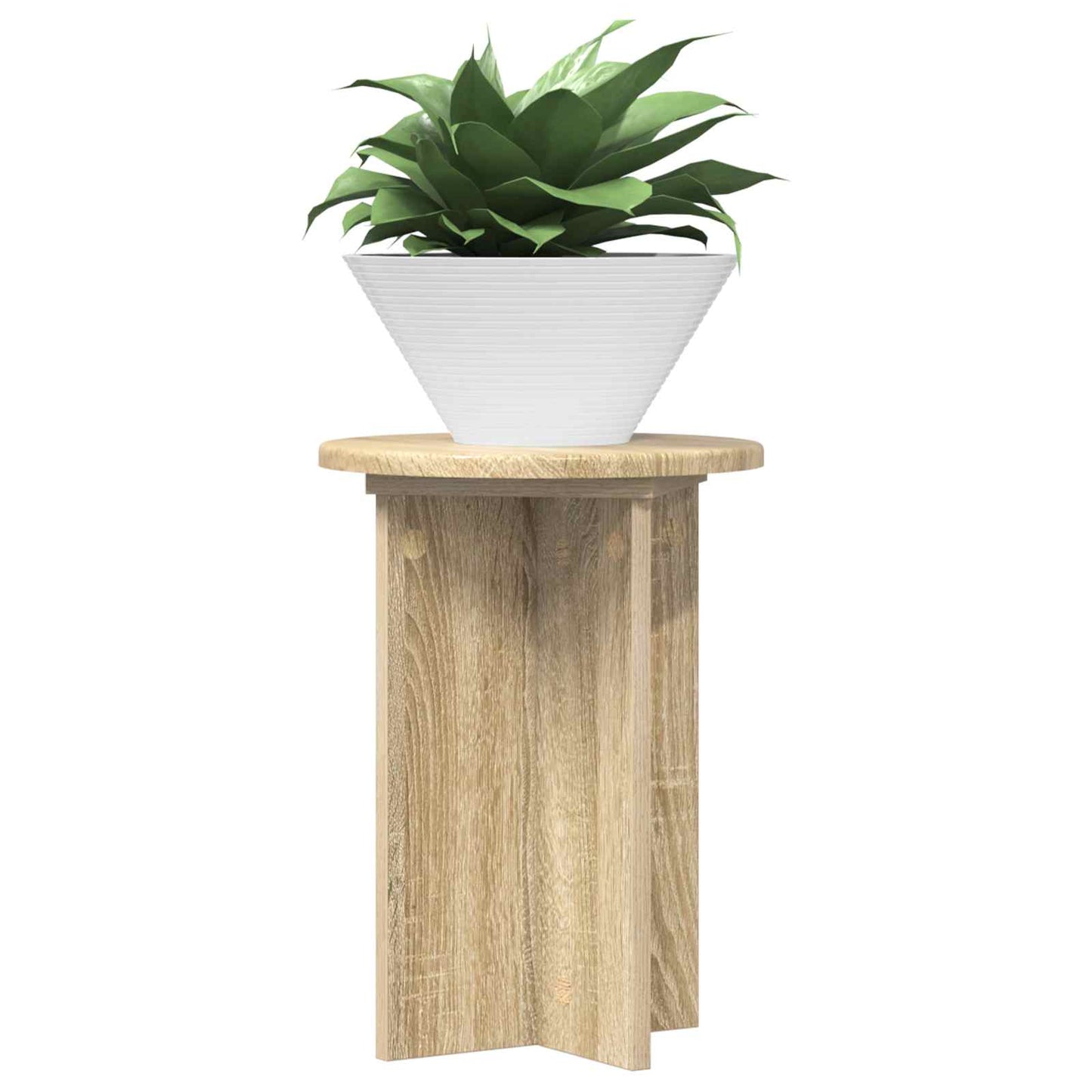 Planteholder 2 stk. Sonoma-eg Ø29,5 x 40 cm Konstrueret træ