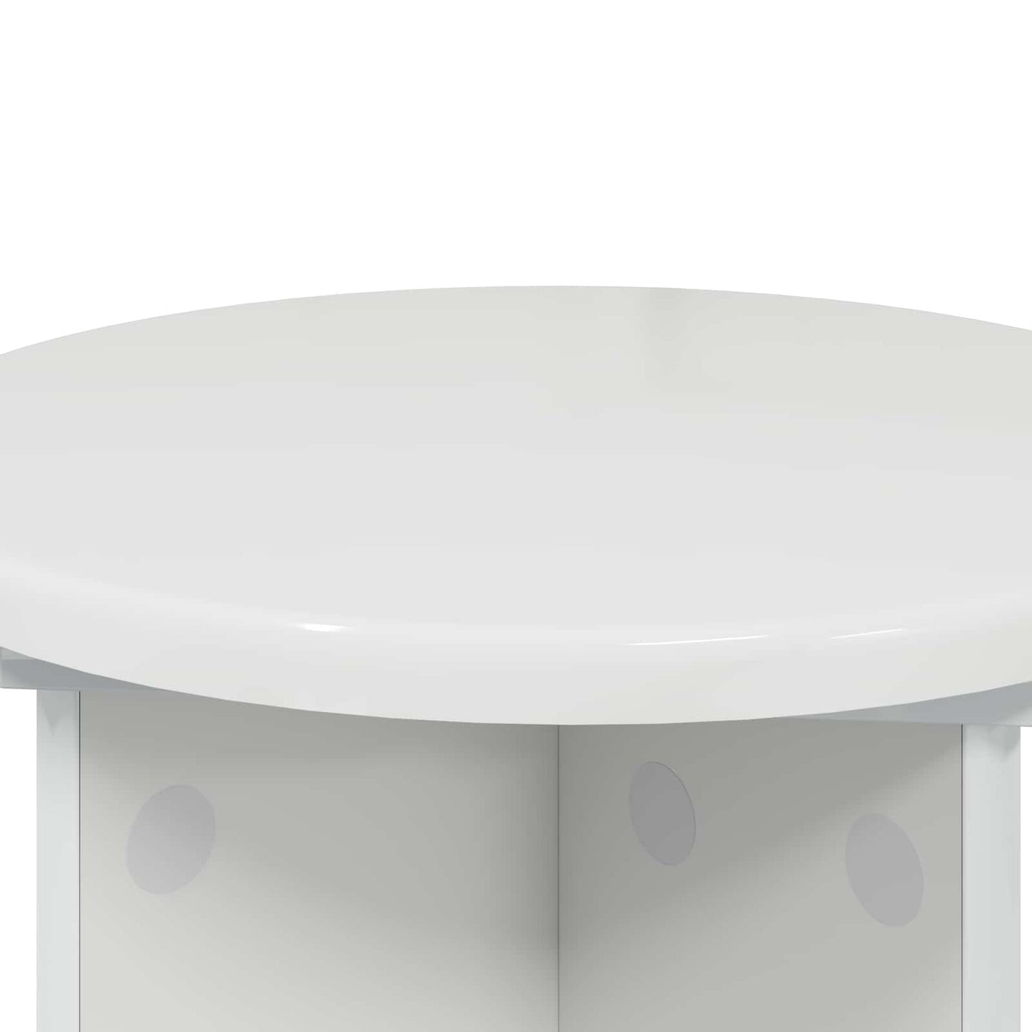 Planteholder 2 stk. Hvid højglans Ø29,5 x 40 cm Konstrueret træ