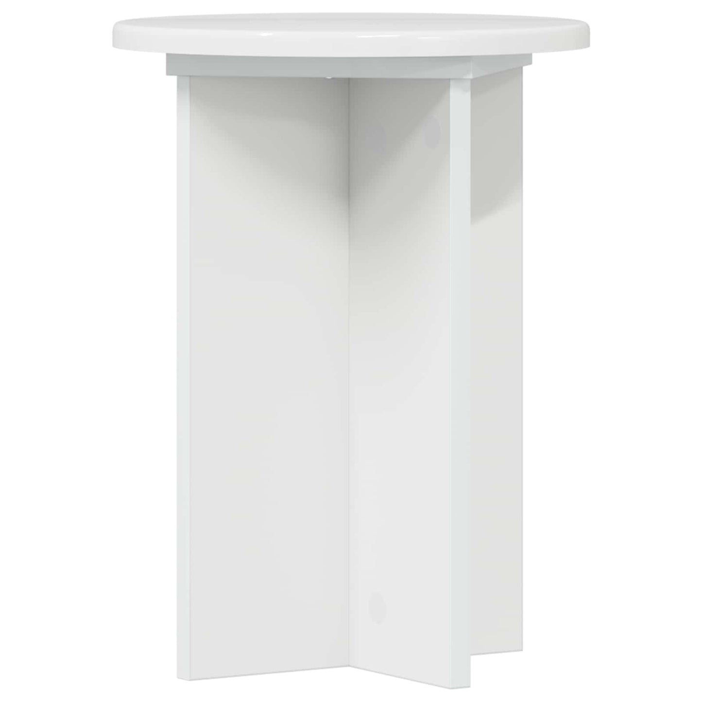 Planteholder 2 stk. Hvid højglans Ø29,5 x 40 cm Konstrueret træ