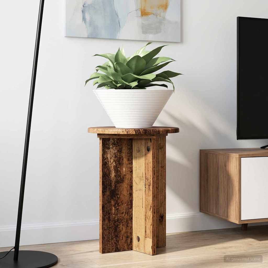 Planteholder 2 stk. Gammelt træ Ø29,5 x 40 cm Konstrueret træ