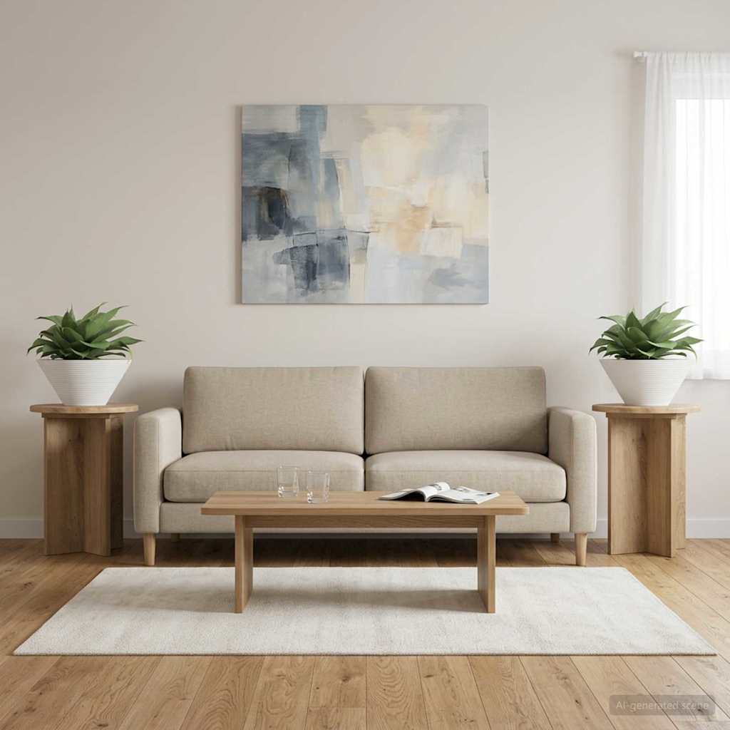 Planteholder 2 stk. Artisan-eg Ø29,5 x 40 cm Konstrueret træ
