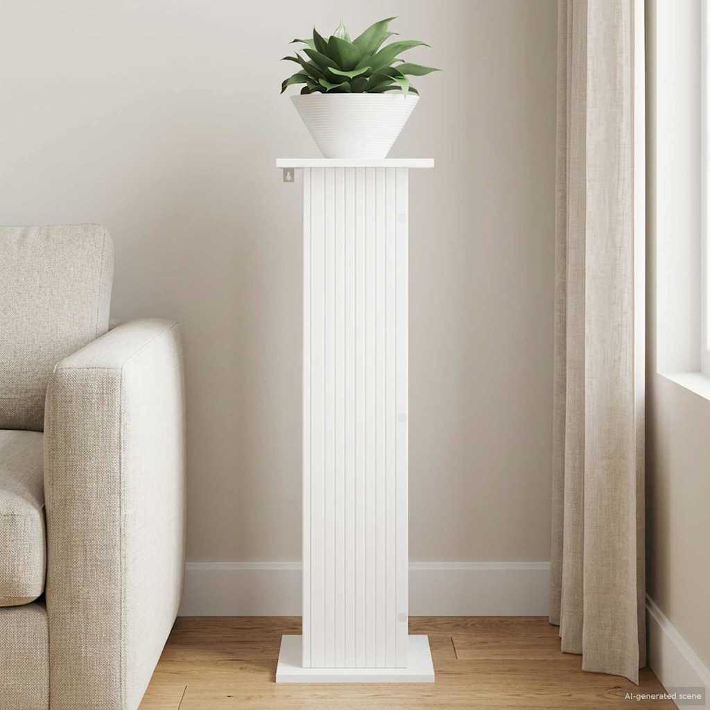 Planteholder Hvid 30,5 x 30 x 100,5 cm Konstrueret træ