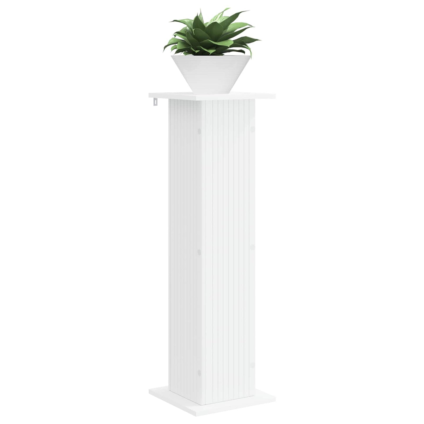 Planteholder Hvid 30,5 x 30 x 100,5 cm Konstrueret træ
