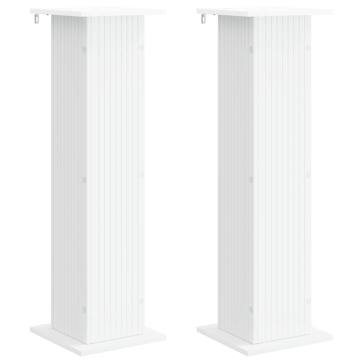 Planteholder 2 stk. Hvid 30,5 x 30 x 100,5 cm Konstrueret træ