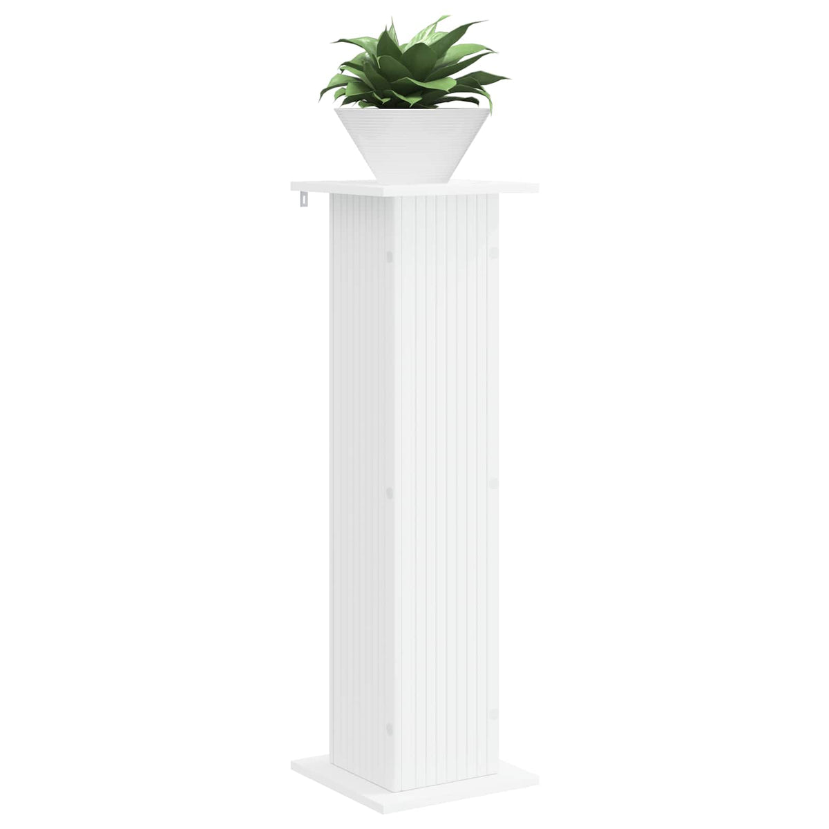 Planteholder 2 stk. Hvid 30,5 x 30 x 100,5 cm Konstrueret træ
