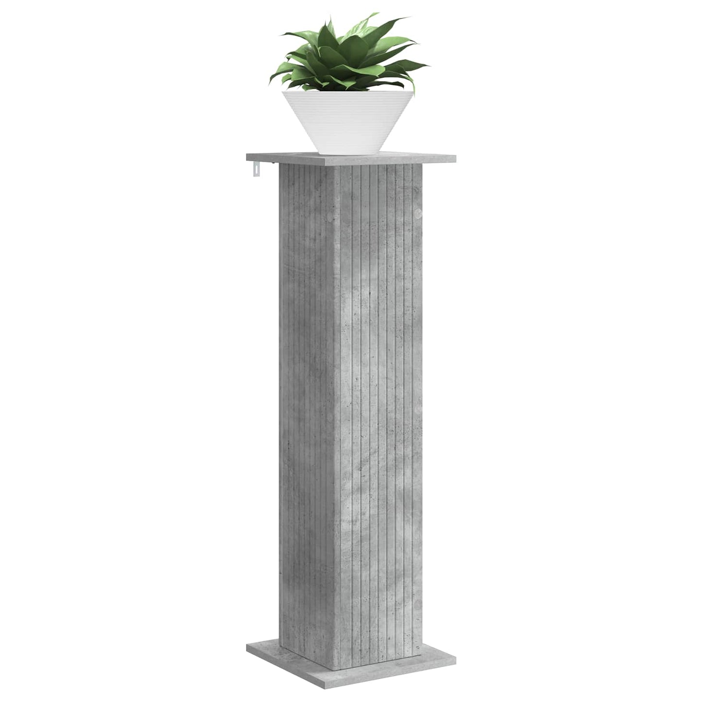Planteholder Betongrå 30,5 x 30 x 100,5 cm Konstrueret træ