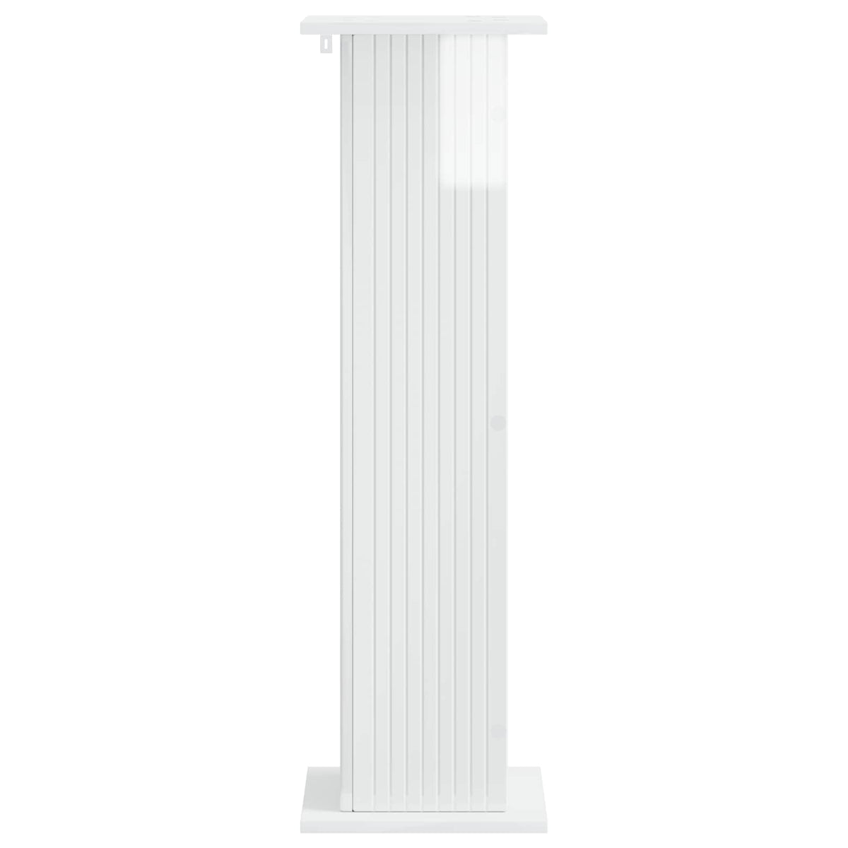 Planteholder Hvid højglans 30,5 x 30 x 100,5 cm Konstrueret træ