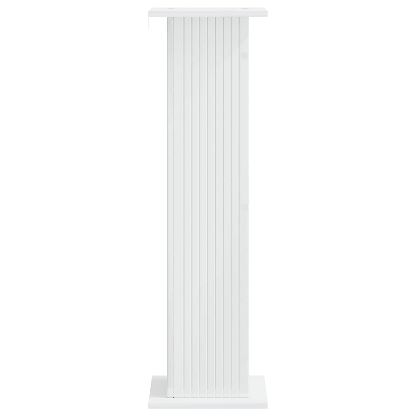 Planteholder Hvid højglans 30,5 x 30 x 100,5 cm Konstrueret træ