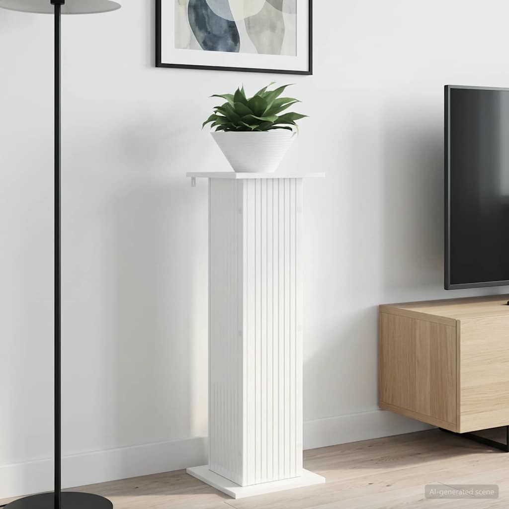 Planteholder 2 stk. Hvid højglans 30,5 x 30 x 100,5 cm
