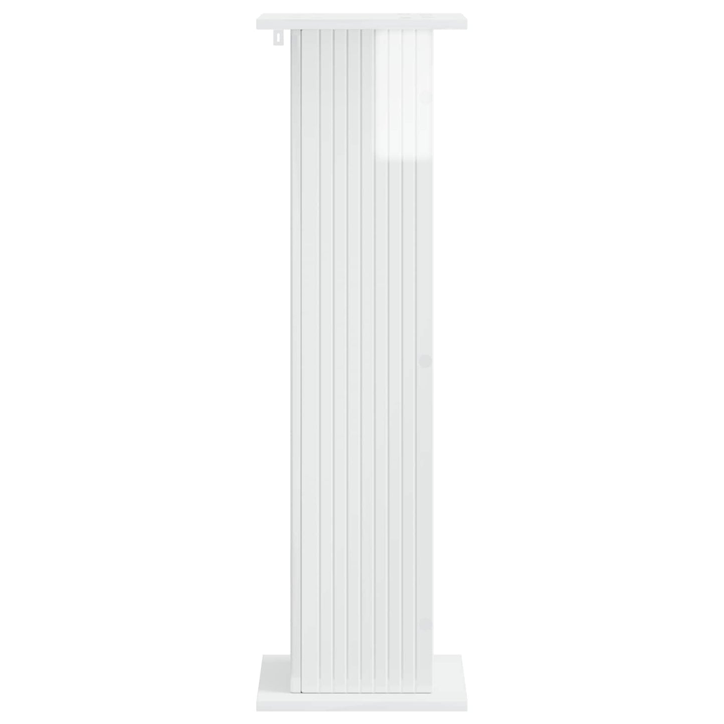 Planteholder 2 stk. Hvid højglans 30,5 x 30 x 100,5 cm