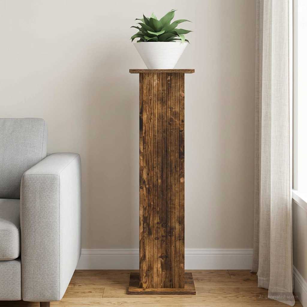 Planteholder Røget eg 30,5 x 30 x 100,5 cm Konstrueret træ