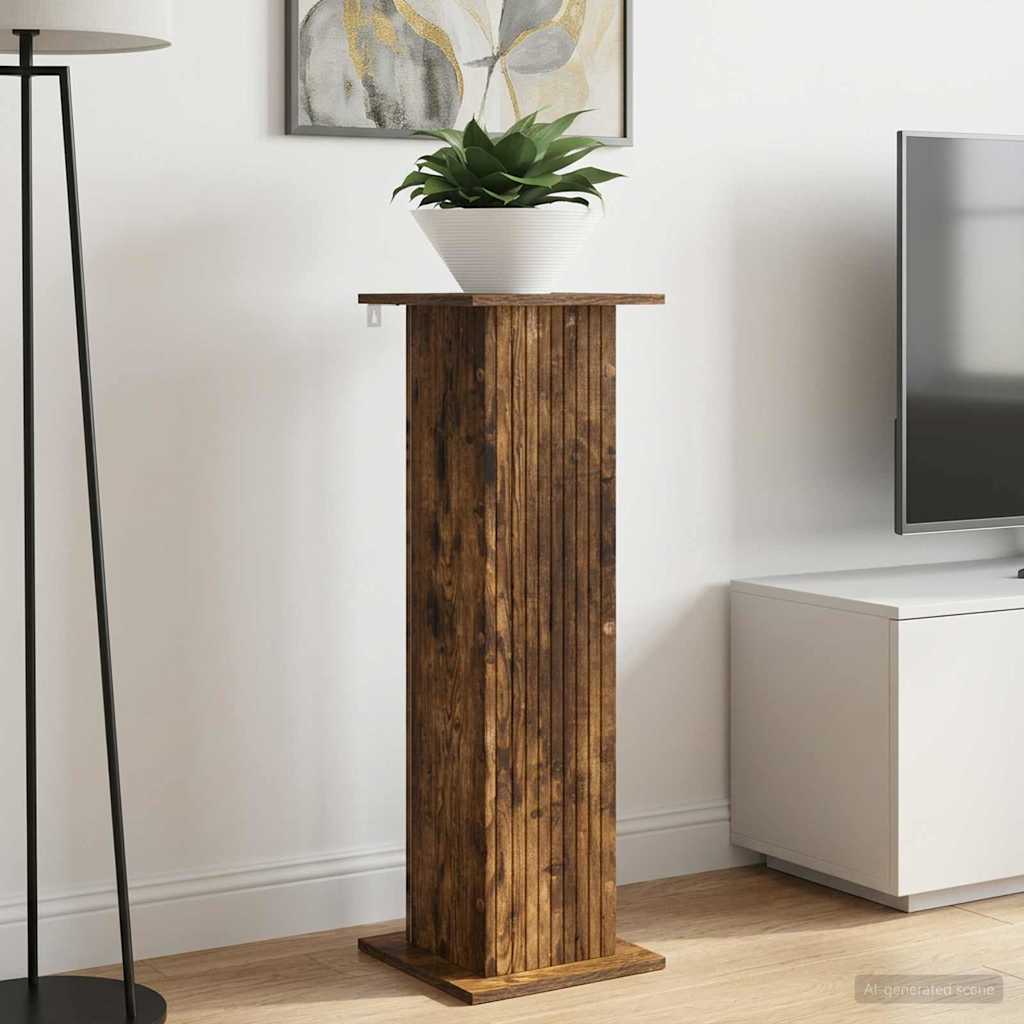 Planteholder 2 stk. Røget eg 30,5 x 30 x 100,5 cm