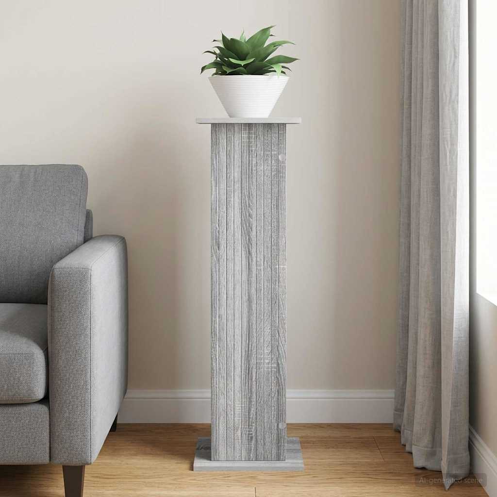 Planteholder Grå sonoma-eg 30,5 x 30 x 100,5 cm Konstrueret træ
