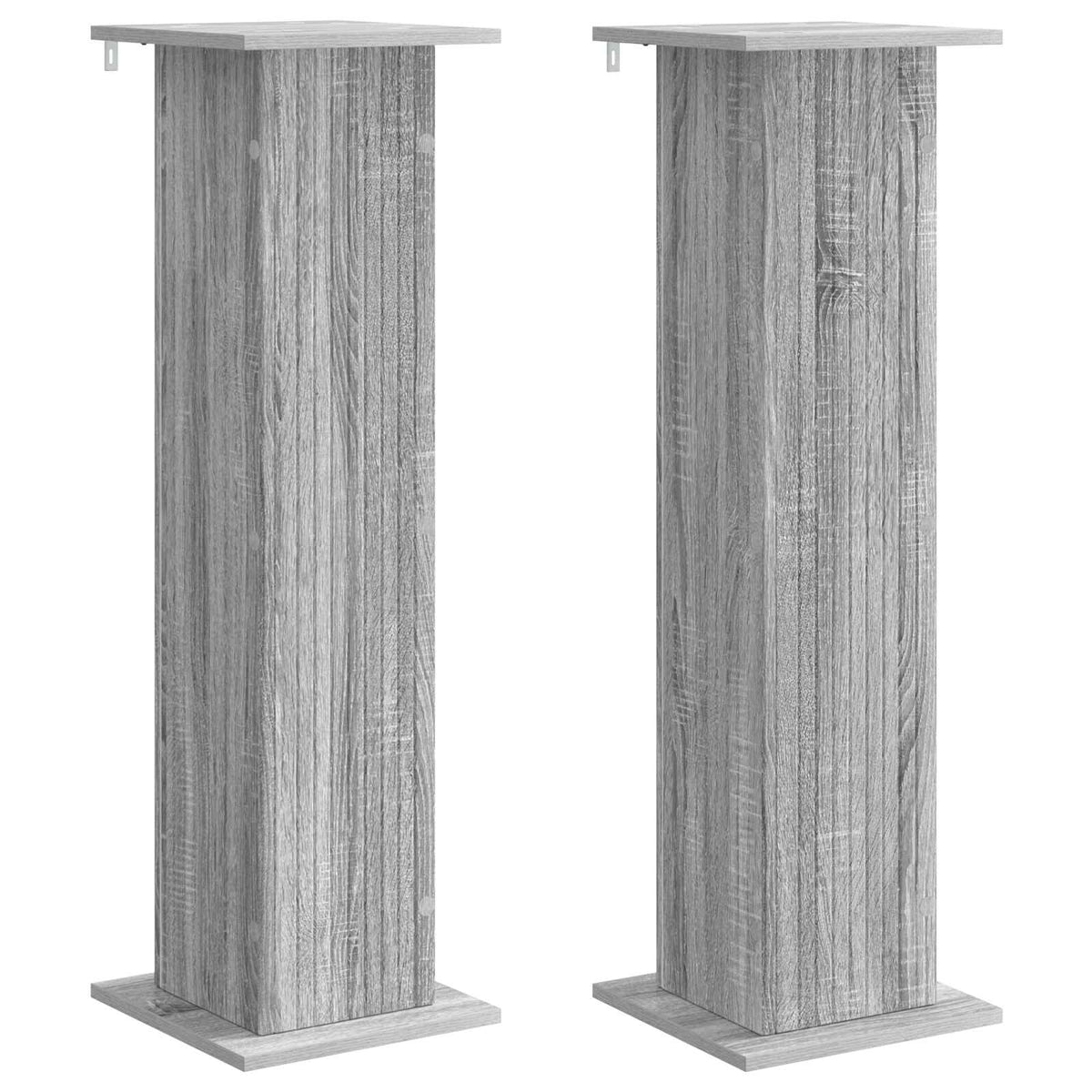 Planteholder 2 stk. Grå sonoma-eg 30,5 x 30 x 100,5 cm
