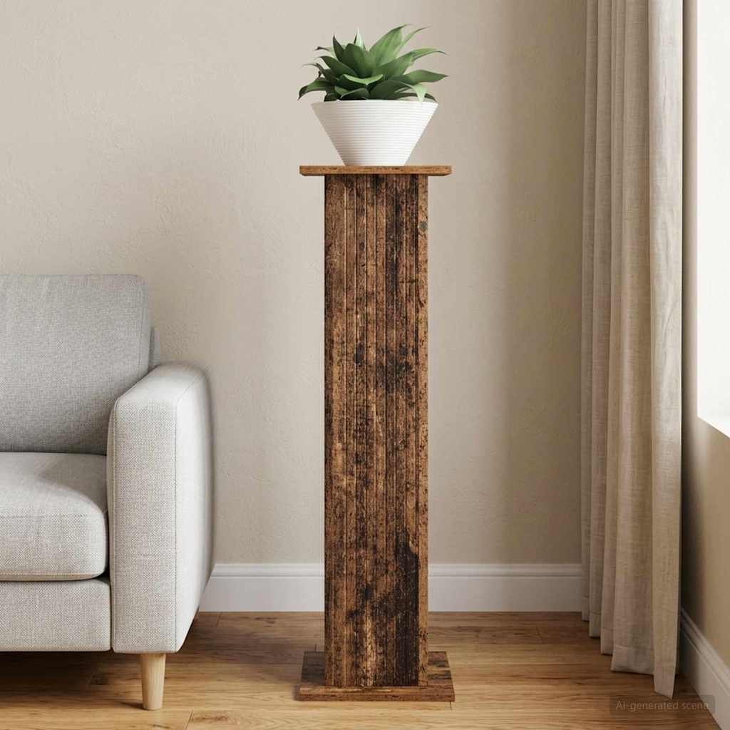Planteholder Gammelt træ 30,5 x 30 x 100,5 cm Konstrueret træ