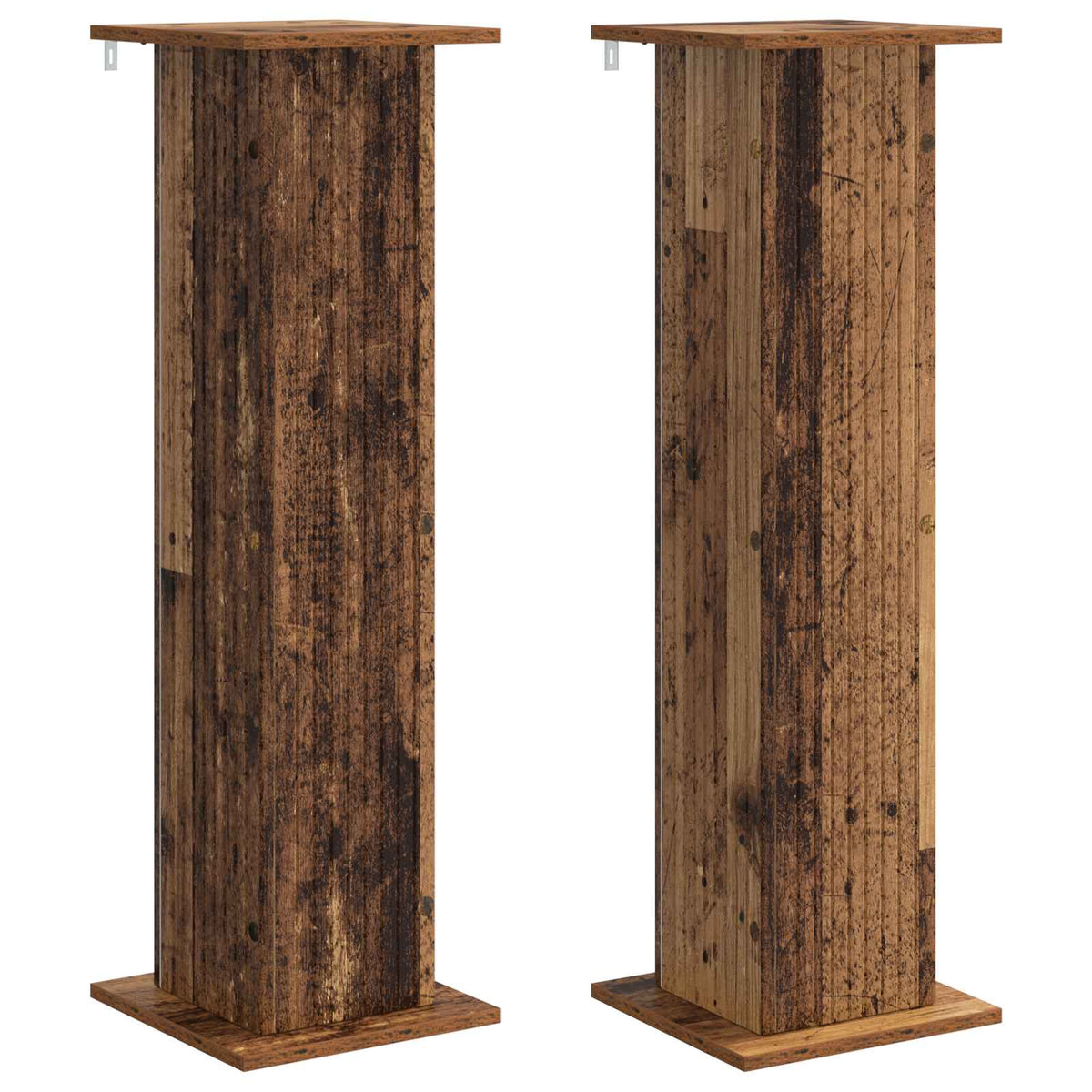 Planteholder 2 stk. Gammelt træ 30,5 x 30 x 100,5 cm