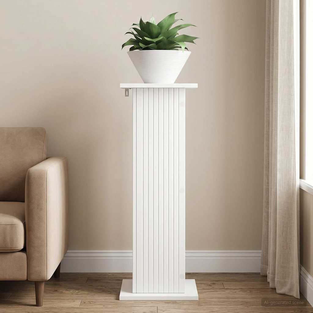 Planteholder Hvid 30,5 x 30 x 80,5 cm Konstrueret træ
