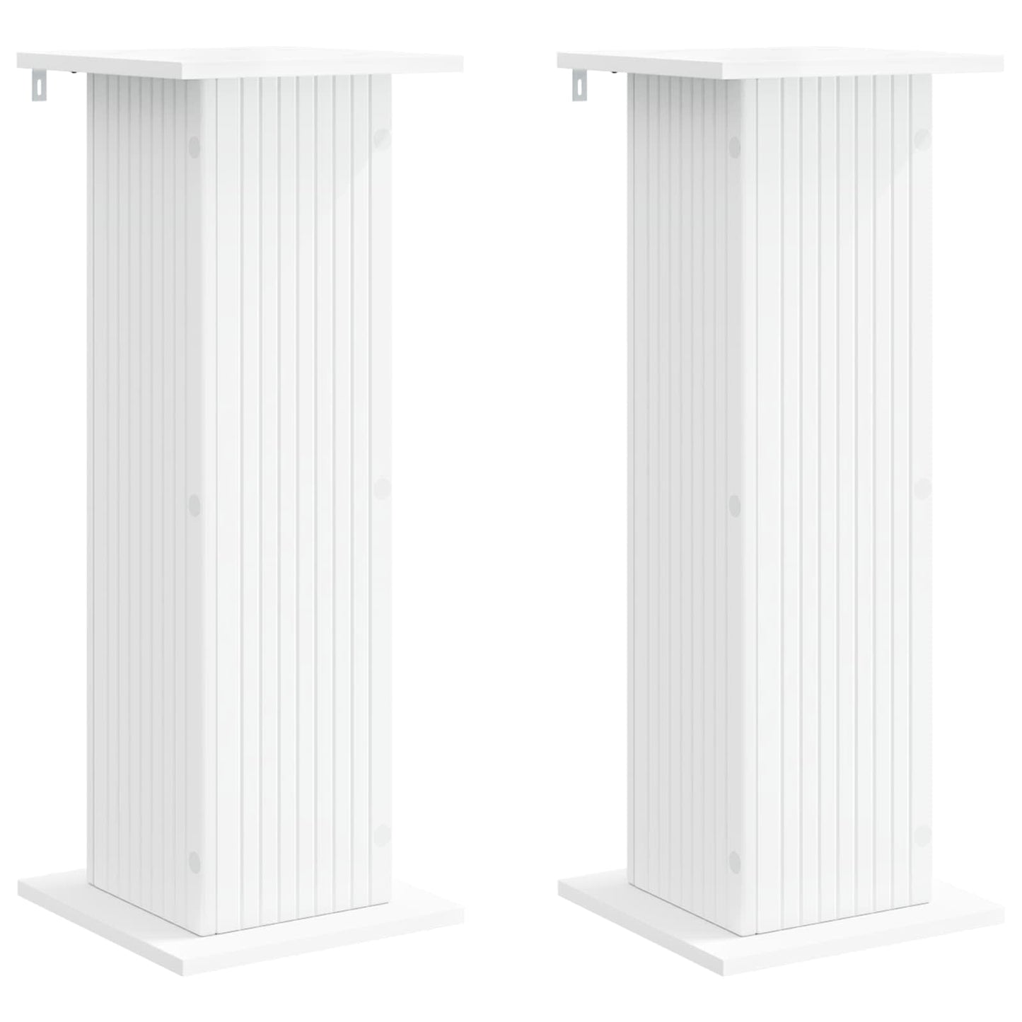 Planteholder 2 stk. Hvid 30,5 x 30 x 80,5 cm Konstrueret træ