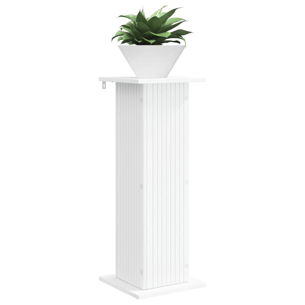 Planteholder 2 stk. Hvid 30,5 x 30 x 80,5 cm Konstrueret træ