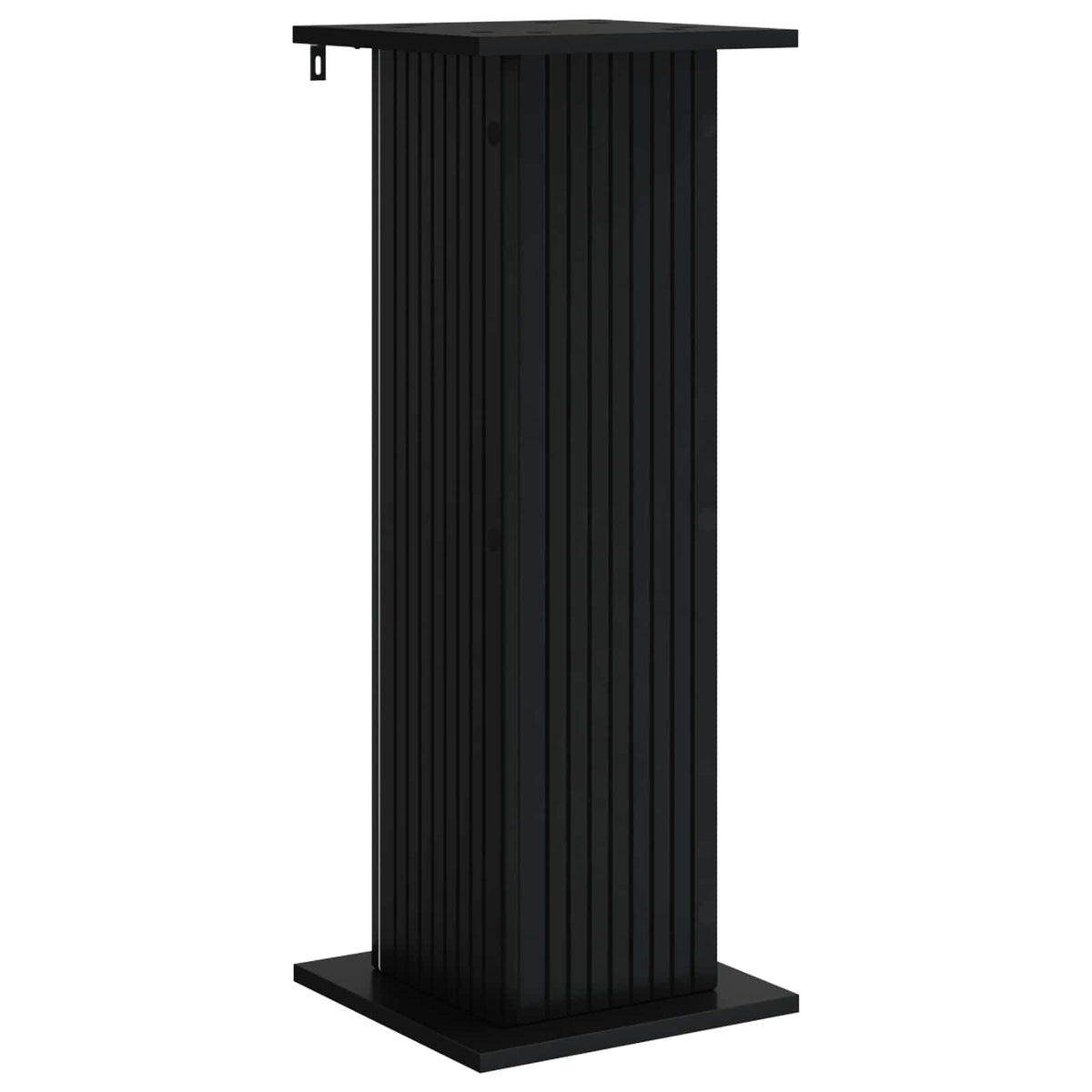 Planteholder 2 stk. Sort 30,5 x 30 x 80,5 cm Konstrueret træ