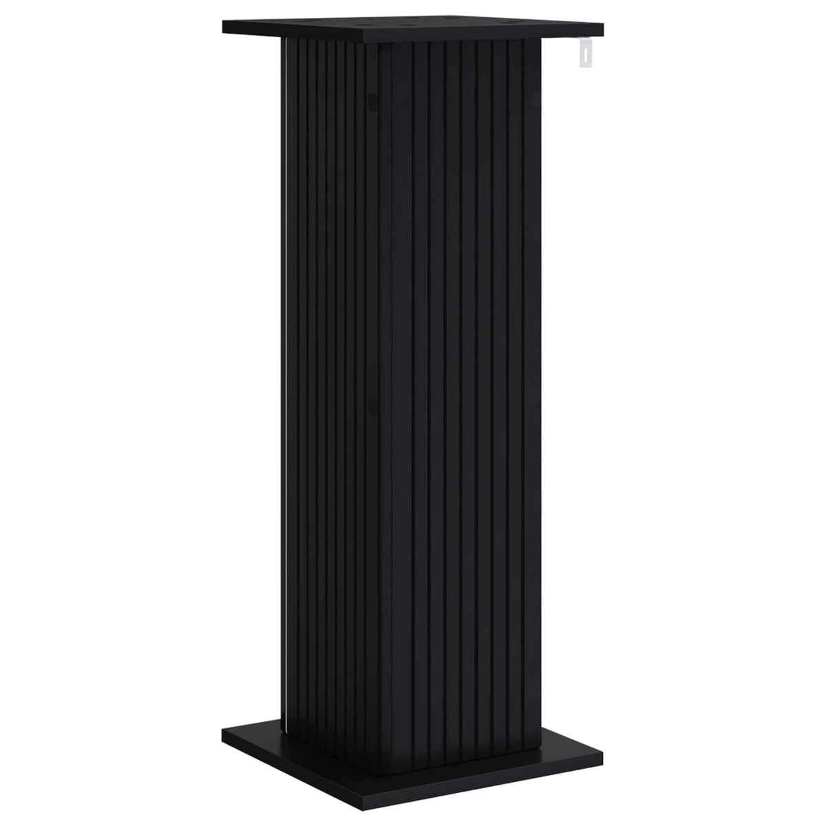 Planteholder 2 stk. Sort 30,5 x 30 x 80,5 cm Konstrueret træ