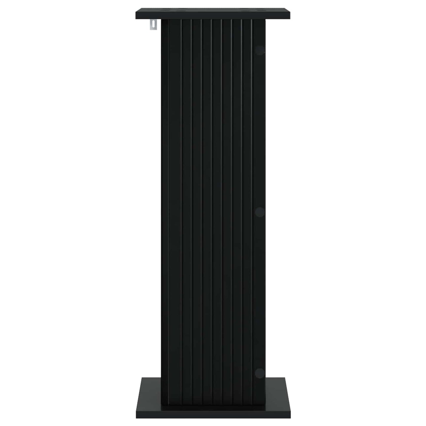 Planteholder 2 stk. Sort 30,5 x 30 x 80,5 cm Konstrueret træ
