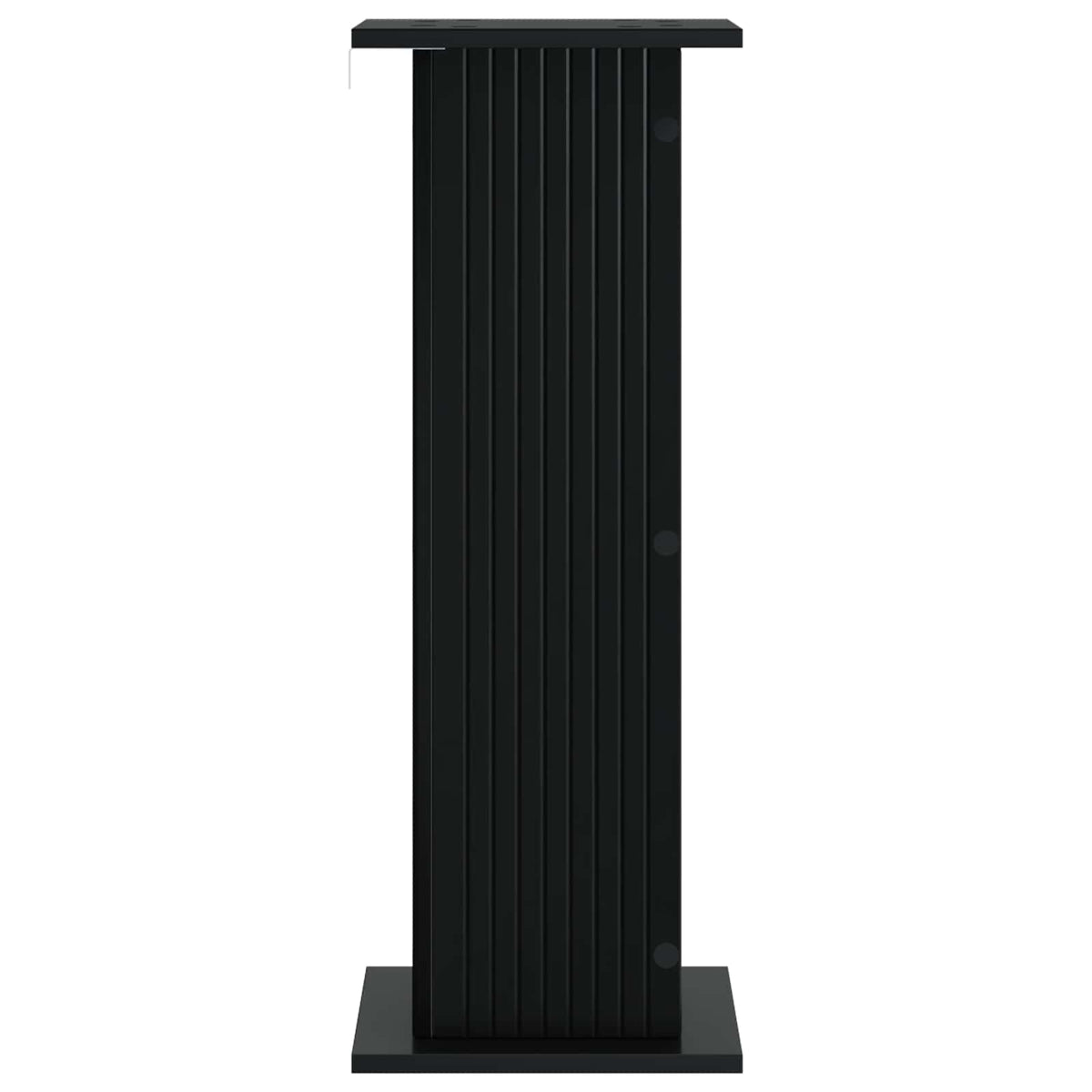Planteholder 2 stk. Sort 30,5 x 30 x 80,5 cm Konstrueret træ