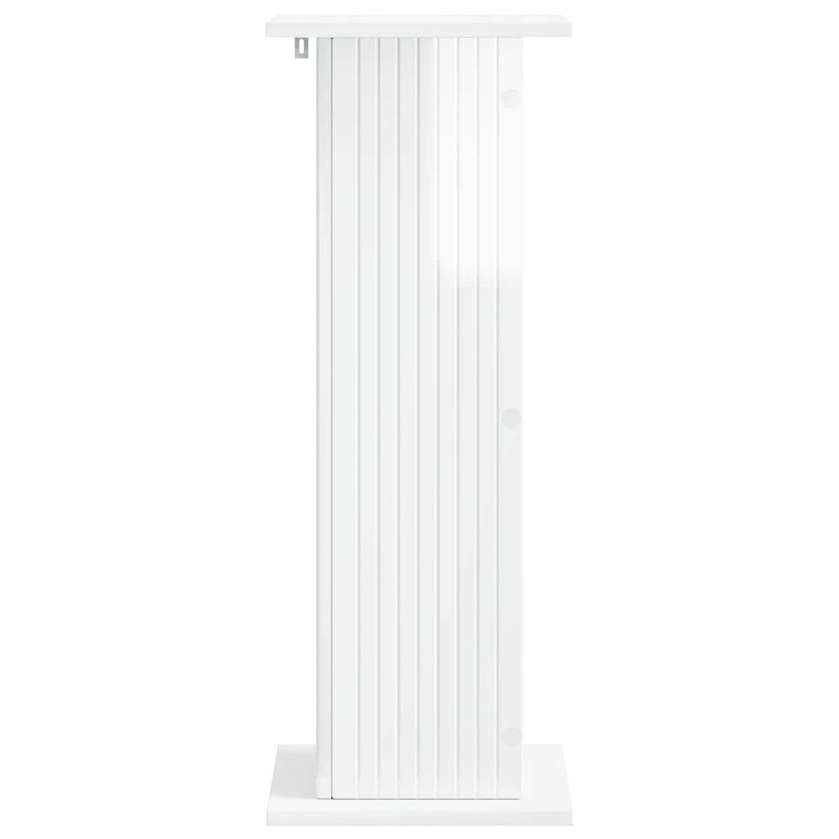 Planteholder Hvid højglans 30,5 x 30 x 80,5 cm Konstrueret træ