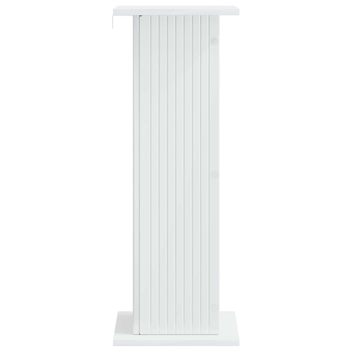 Planteholder Hvid højglans 30,5 x 30 x 80,5 cm Konstrueret træ
